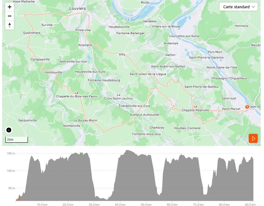 G1 – Dimanche 12-avril Départ 8h30 au « vieux » LIDL